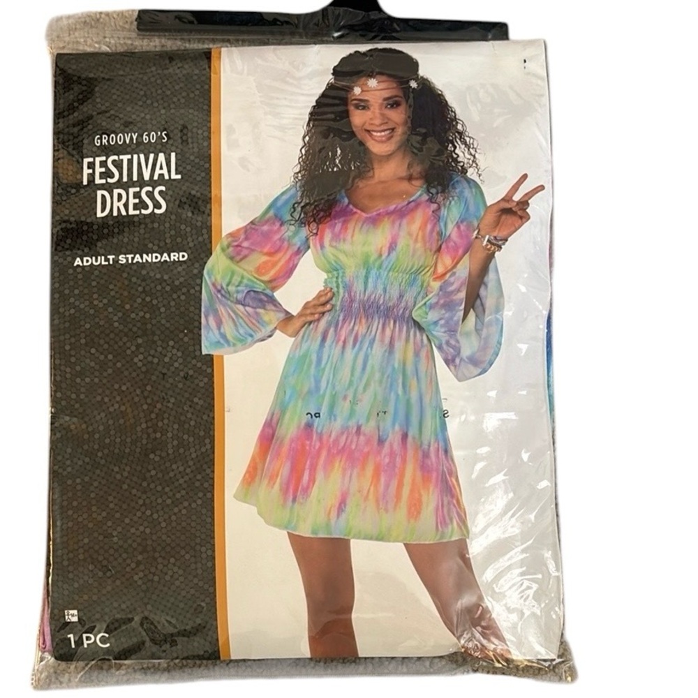 NWT Groovy 60's Festival Dress Costume